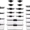 Rubbermaid Brilliance BPA Free 44-Piece Food Storage Containers Set Airtight Leak-Proof with Lids for Meal Prep Lunch and Leftovers