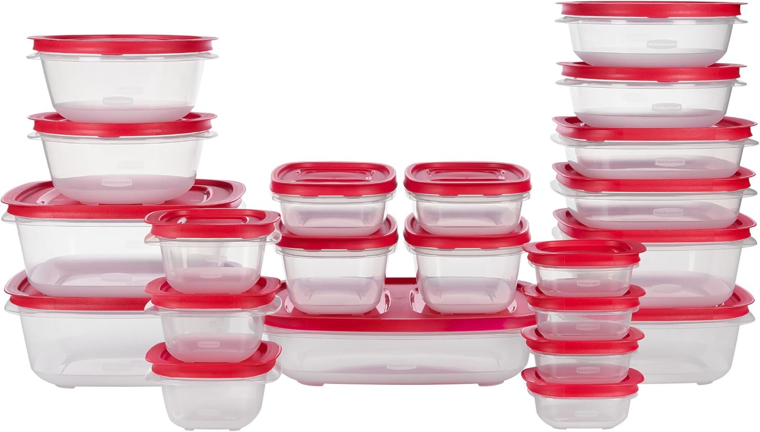 71q0mJ7x2dL._AC_SL1500_ Rubbermaid EasyStore Containers, 44-Piece Set, Food Storage Containers with Lids